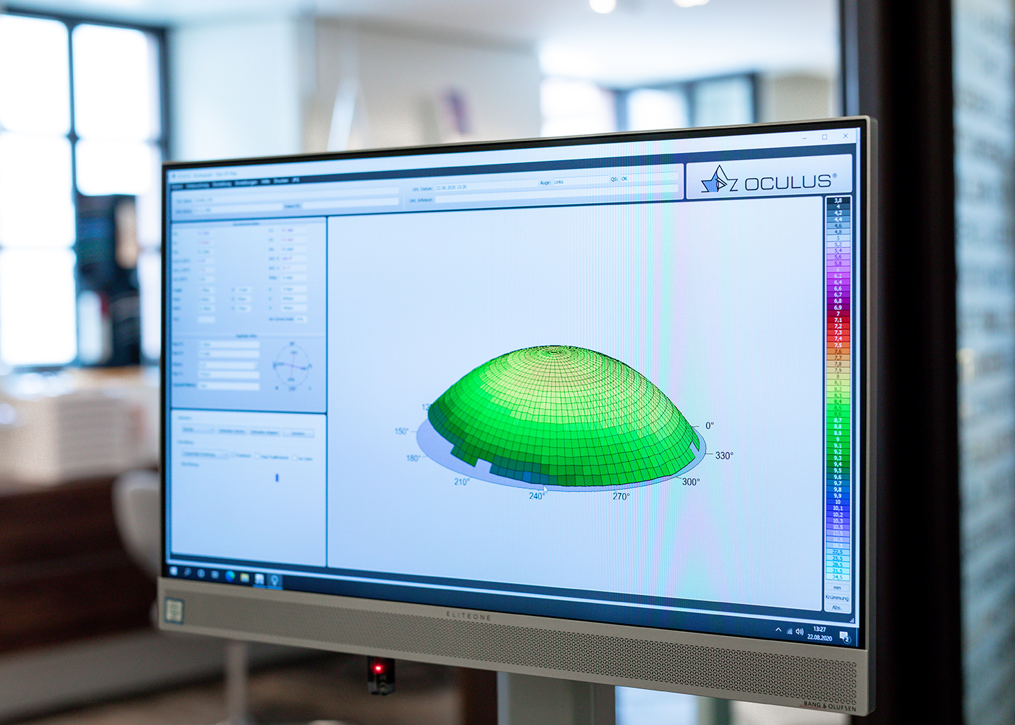 Augenglasbestimmung Monitor